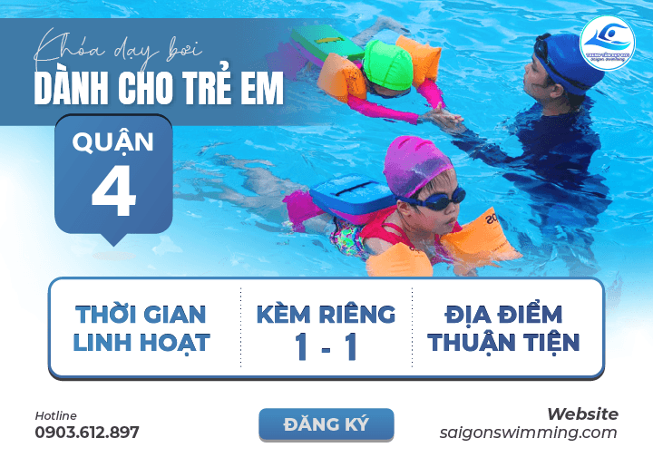  Khóa học bơi dành cho trẻ em ở Quận 4